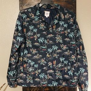 Tropical Print Coaches Jacket
